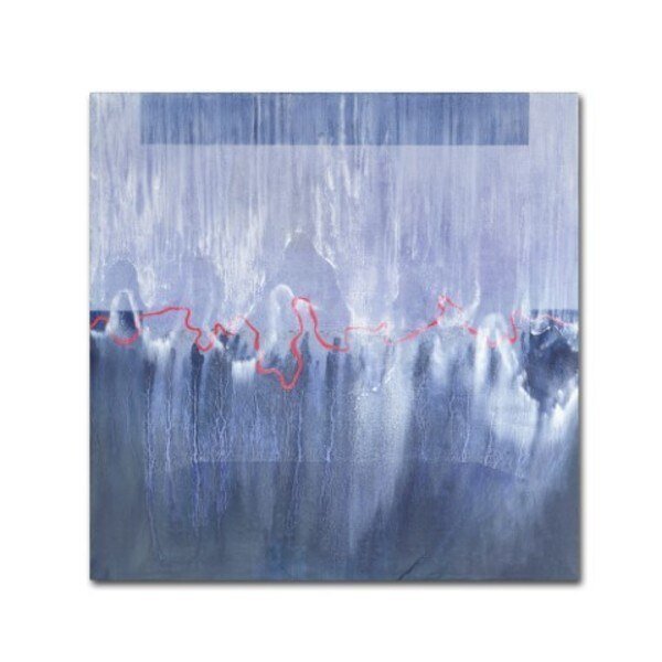 Charlie Millar 'Circle Rain v2' Canvas Art, 14x14, Trademark Fine Art, Mfr#: BL01480-C1414GG